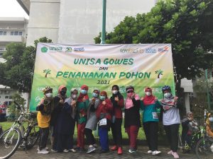Magister Kebidnaan Berpartisipasi dalam UWES, Unisa Gowes Peringati Milad Ke-30 dan Hamemayu Hayuning Bawana
