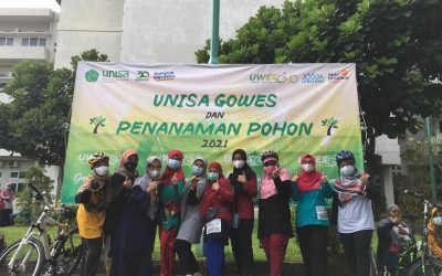 Magister Kebidanan UNISA Berpartisipasi dalam UWES, Unisa Gowes 2021 Peringati Milad ke-30 dan Hamemayu Hayuning Bawana